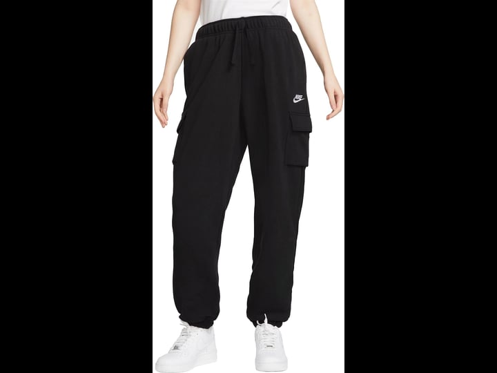 nike-sportswear-womens-club-fleece-mid-rise-oversized-cargo-sweatpants-small-black-1