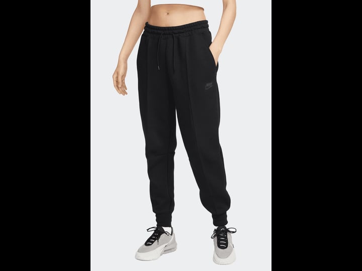 nike-sportswear-womens-tech-fleece-black-mid-rise-joggers-xs-1
