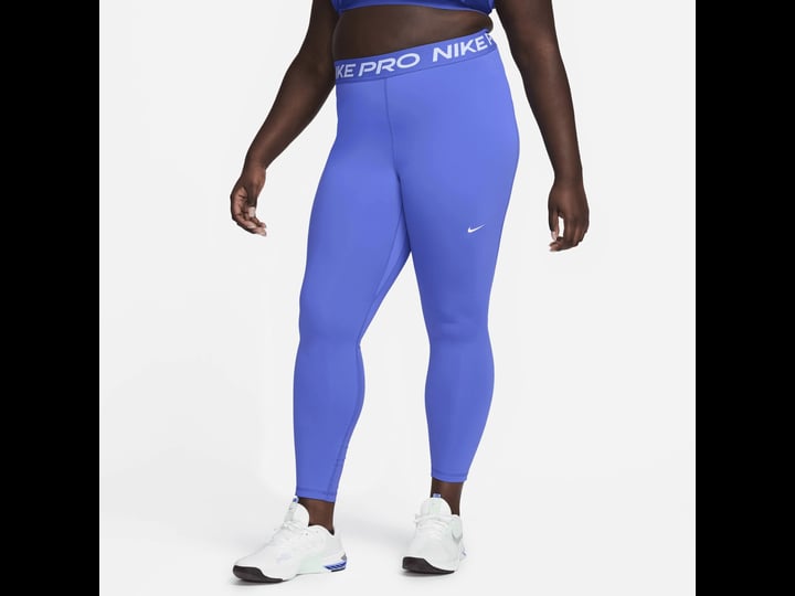 nike-womens-365-cropped-mid-rise-mesh-panel-leggings-pants-blue-size-2x-1
