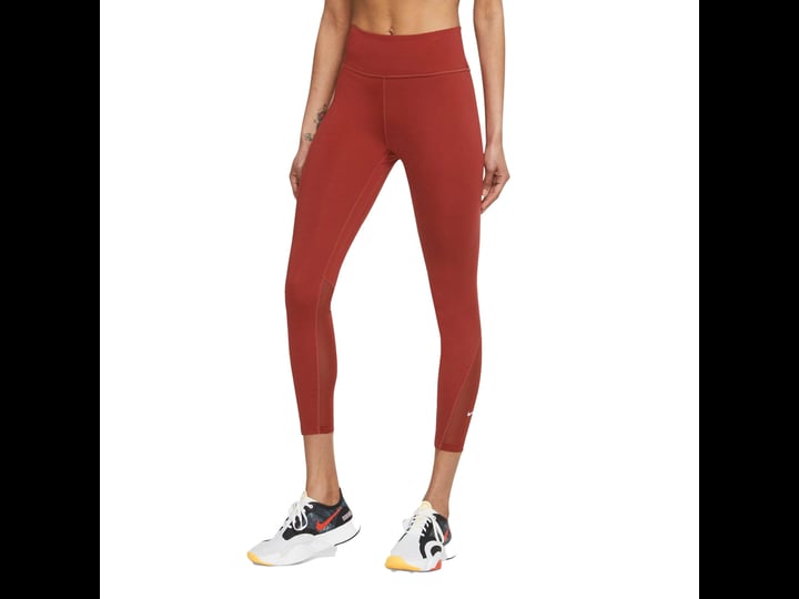 nike-womens-one-midrise-leggings-red-size-7-9