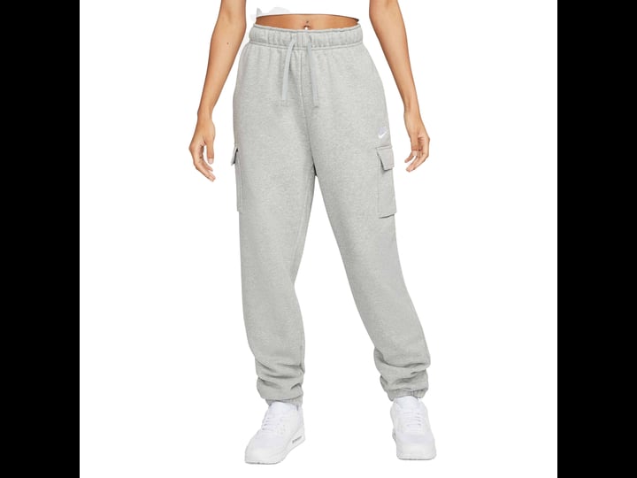 nike-womens-sportswear-club-fleece-mid-rise-oversized-cargo-sweatpants-dark-grey-heather-size-xs-1