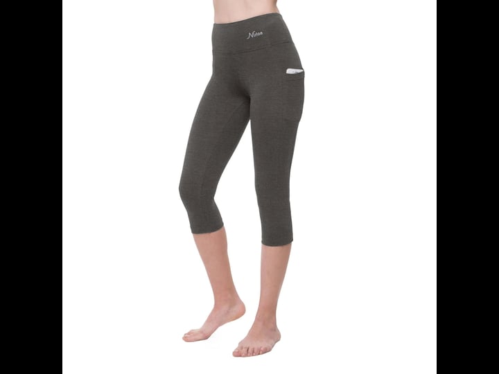 nirlon-3-4-capri-leggings-for-women-high-waisted-leggings-with-pockets-womens-size-small-gray-1