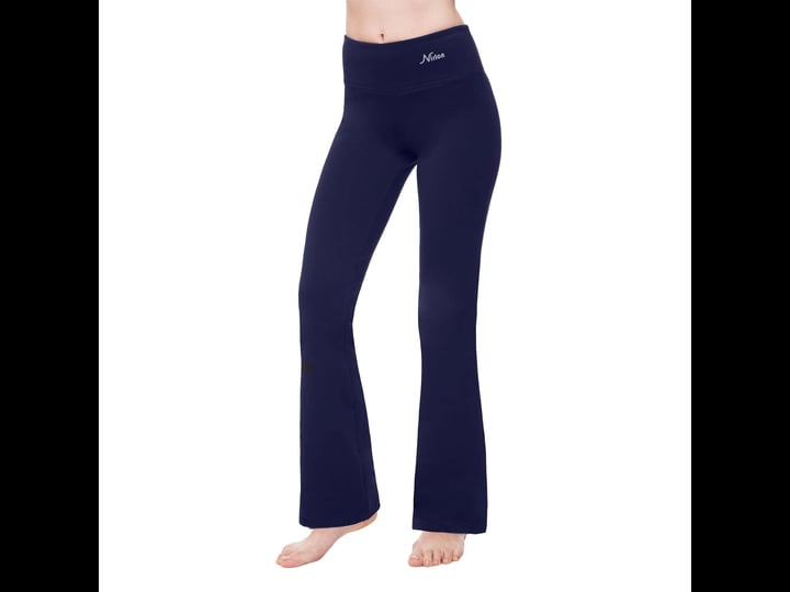 nirlon-bootcut-yoga-pants-wide-leg-pants-dressy-flare-leggings-for-women-womens-size-xl-blue-1