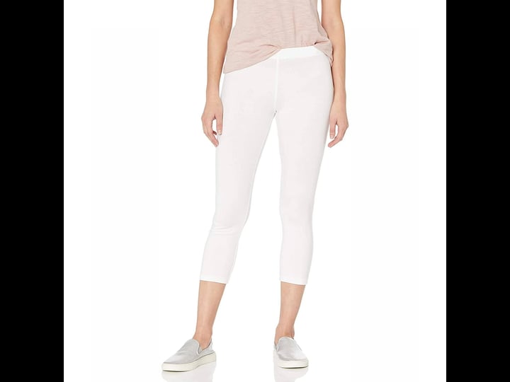 no-nonsense-womens-cotton-capri-leggings-size-small-white-1