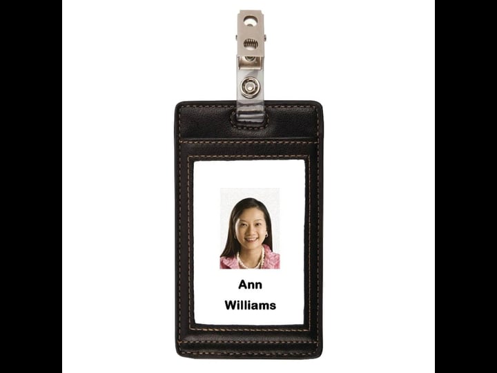 office-depot-vertical-black-tan-faux-leather-id-badge-holder-1