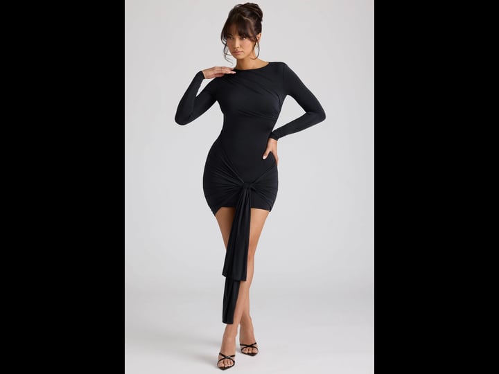 oh-polly-long-sleeve-draped-mini-dress-in-black-1