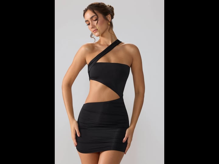 oh-polly-slinky-jersey-ruched-cut-out-mini-dress-in-black-5