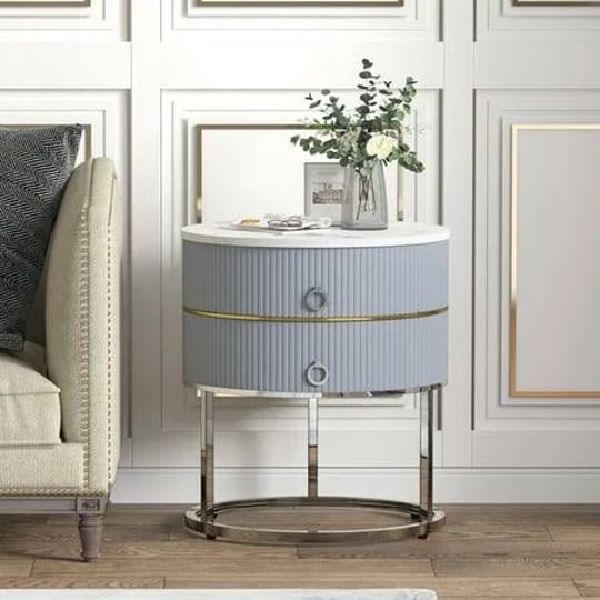 ok-furnitur-gray-end-table-with-2-drawer-21-85-h-sofa-side-table-metal-round-nightstand-for-bedroom--1