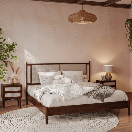 oliver-solid-wood-rattan-platform-bed-with-headboard-rattan-frame-latitude-run-color-walnut-size-kin-1