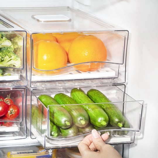 ornafort-fridge-organizer-bins-clear-stackable-refrigerator-drawers-pull-out-reusable-food-storage-c-1