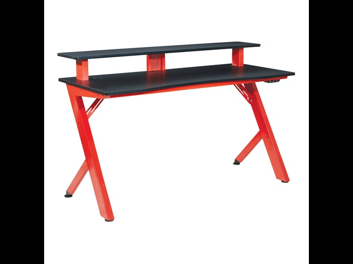 osp-home-furnishings-area51-battlestation-gaming-desk-with-matte-red-legs-1