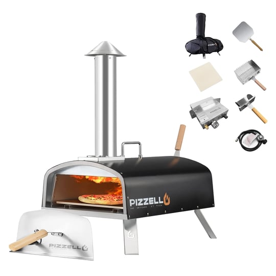 outdoor-16inch-pizza-oven-propane-wood-fired-stainless-steel-pizza-grill-pizzello-color-black-1