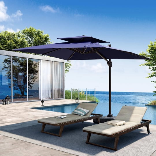 outdoor-patio-umbrella-cantilever-offset-with-no-base-dual-top-navy-blue-1