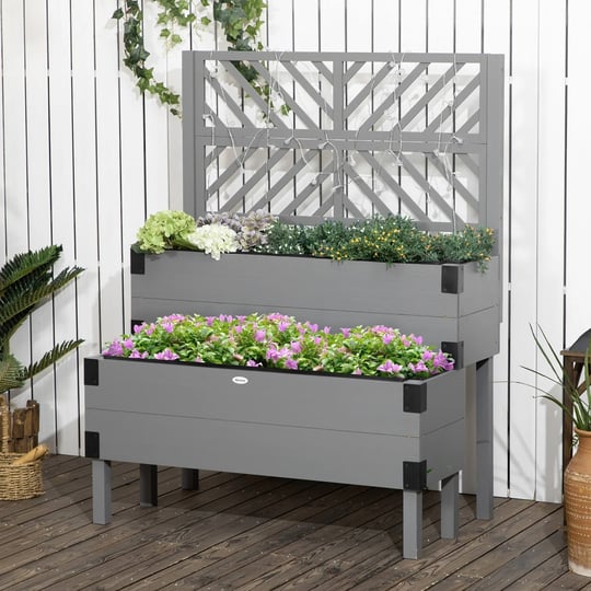 outsunny-2-tier-raised-garden-bed-with-trellis-wooden-elevated-planter-box-with-legs-and-metal-corne-1