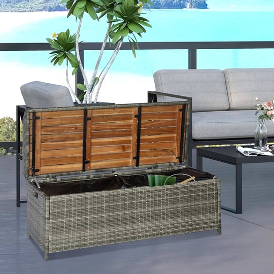 outsunny-patio-wicker-storage-bench-box-outdoor-pe-rattan-pool-deck-bin-1