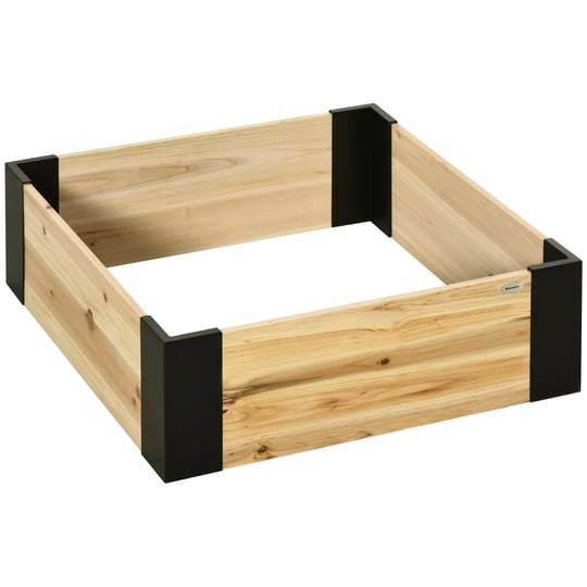 outsunny-raised-garden-bed-with-metal-corner-no-installation-tools-required-planter-box-1