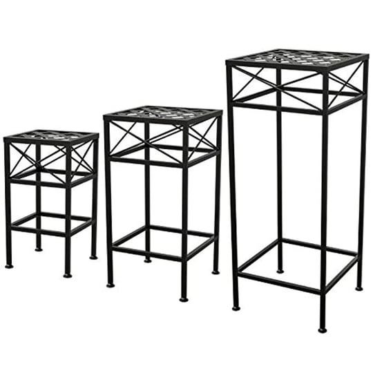 panacea-82216-nested-cross-hatch-square-plant-stands-steel-1
