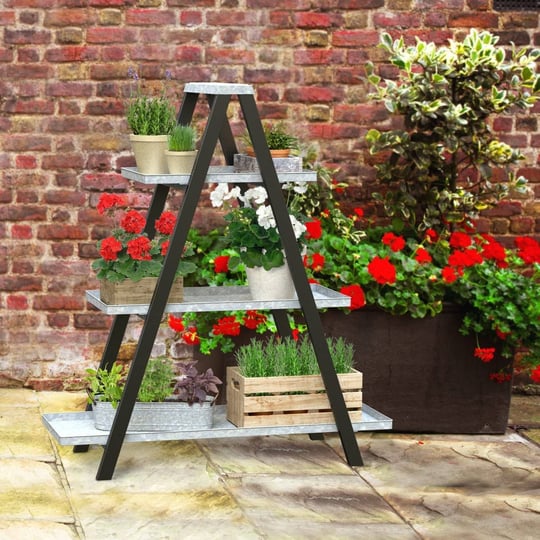 panacea-vintage-ladder-a-frame-plant-stand-black-45h-1