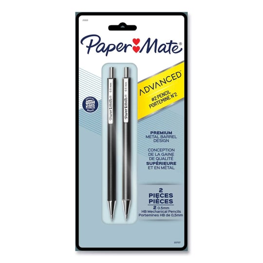 paper-mate-advanced-mechanical-pencils-0-5mm-2-black-lead-gun-metal-gray-barrel-1