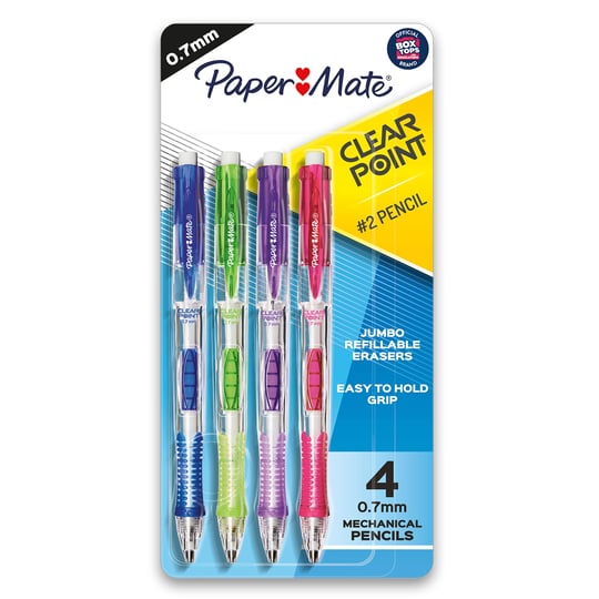 paper-mate-clearpoint-mechanical-pencil-0-7-mm-assorted-colors-hb-2-4-count-1