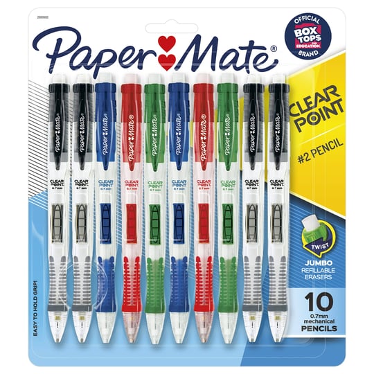 paper-mate-clearpoint-mechanical-pencil-0-7-mm-assorted-refillable-10-pack-1