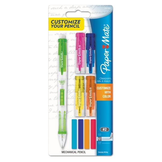 paper-mate-clearpoint-mix-match-mechanical-pencil-0-7-mm-assorted-color-1