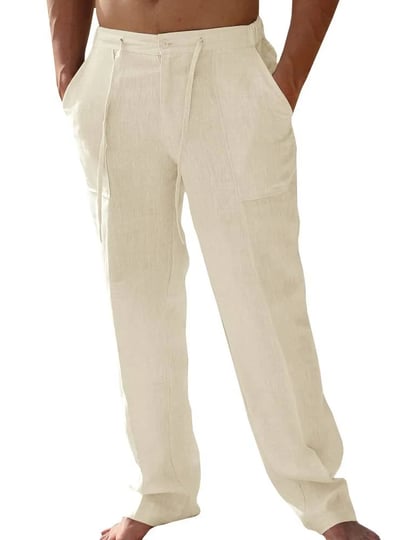 paslter-mens-casual-linen-pants-loose-fit-straight-legs-elastic-drawstring-waist-summer-beach-yoga-l-1