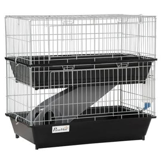 pawhut-2-tier-small-animal-cage-enclosure-play-house-for-bunny-ferret-chinchilla-with-2-doors-platfo-1