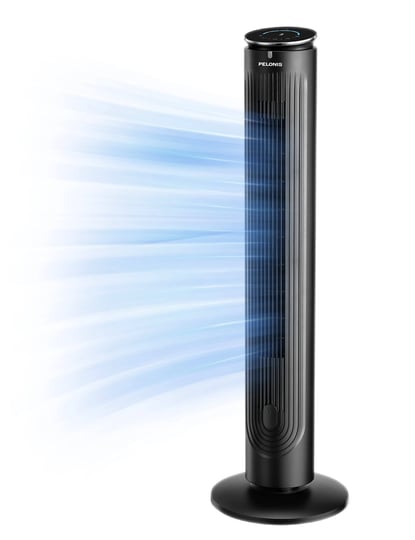 pelonis-42-oscillating-tower-fan-with-aromatherapy-diffuser-remote-control-5-speed-settings-black-1