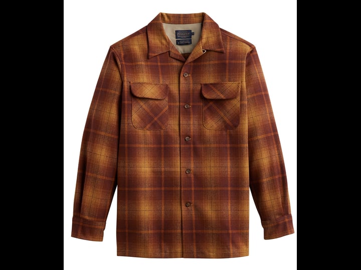 pendleton-board-shirt-mens-gold-rust-ombre-m-1