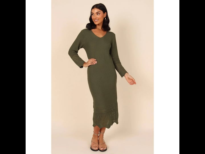 petal-and-pup-womens-maggie-crochet-midi-dress-emerald-xs-1