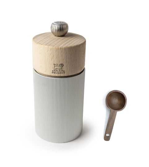 peugeot-line-manual-salt-mill-alu-12-cm-4-75-natural-wood-with-wooden-spice-scoop-1