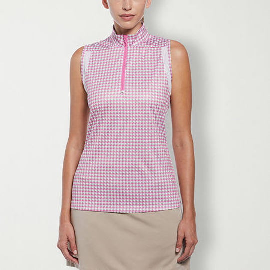 pga-tour-womens-geometric-print-mock-neck-sleeveless-golf-top-pink-1