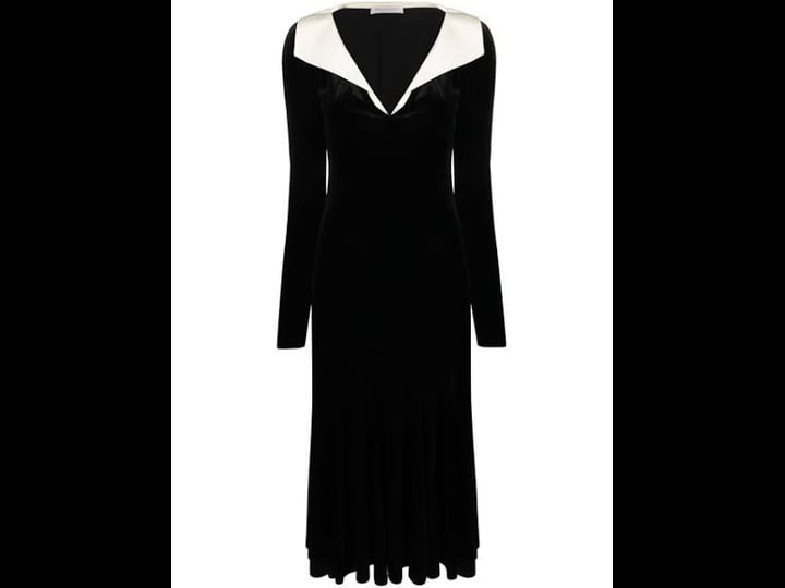 philosophy-di-lorenzo-serafini-long-sleeve-velvet-midi-dress-black-1
