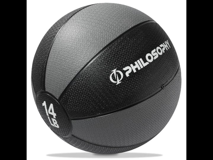 philosophy-gym-medicine-ball-14-lb-weighted-fitness-non-slip-ball-1