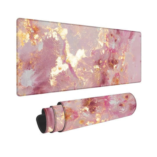 pink-gold-marble-pink-mouse-pad-for-desk-cute-pink-desk-accessories-large-desk-mat-large-mouse-padke-1