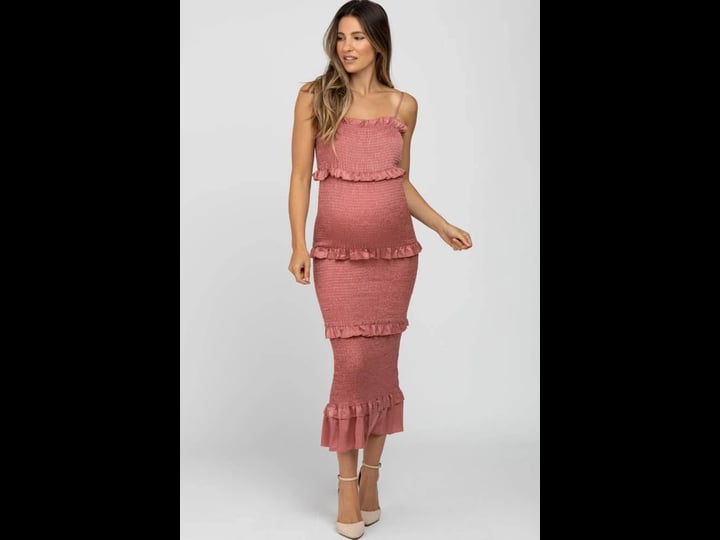 pinkblush-maternity-mauve-satin-smocked-fitted-maternity-midi-dress-1