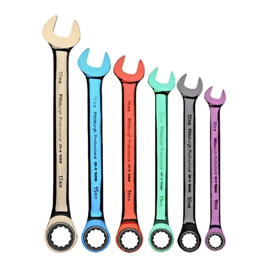 pittsburgh-6-piece-metric-ratcheting-color-combo-wrench-set-66054-1