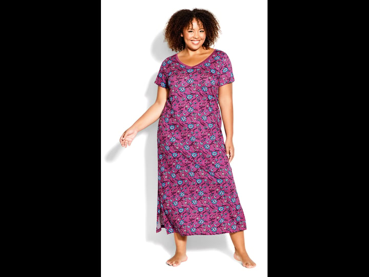 plus-size-maxi-dress-short-sleeve-fold-in-folk-floral-size-26-28-avenue-1