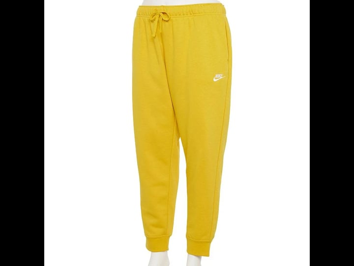 plus-size-nike-sportswear-club-fleece-joggers-womens-size-3xl-yellow-1