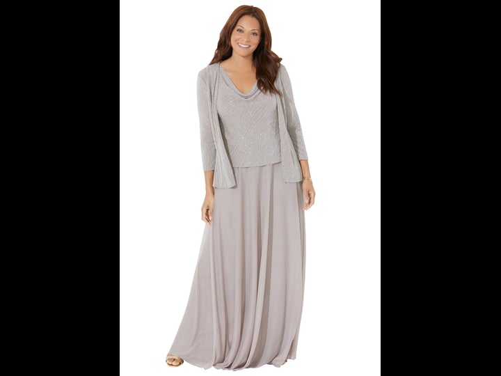 plus-size-womens-glimmer-jacket-dress-by-catherines-in-champagne-size-20-w-1