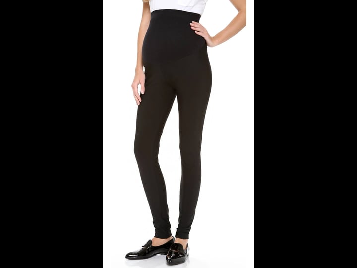 plush-womens-maternity-fleece-lined-cotton-over-belly-leggings-1