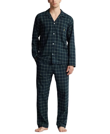 polo-ralph-lauren-mens-2-pc-cotton-flannel-sleep-set-green-size-medium-easton-plaid-1
