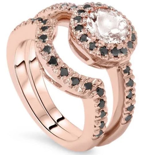 pompeii3-1-1-2ct-morganite-black-diamond-halo-engagement-ring-set-14k-rose-gold-size-6