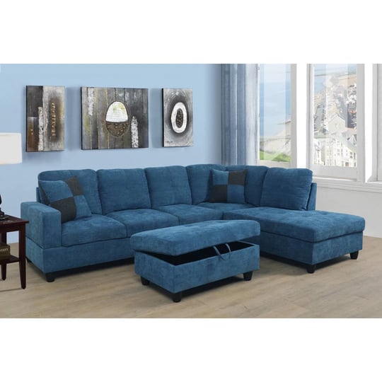 ponliving-103-50-inch-wide-black-white-faux-leather-sectional-with-ottoman-right-hand-facing-1