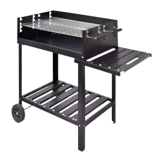 portable-charcoal-wood-grill-in-black-finish-bbq-stand-charcoal-barbecue-with-2-wheels-1