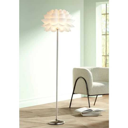 possini-euro-design-modern-floor-lamp-brushed-steel-white-orb-petal-flower-shade-dimmable-for-living-1