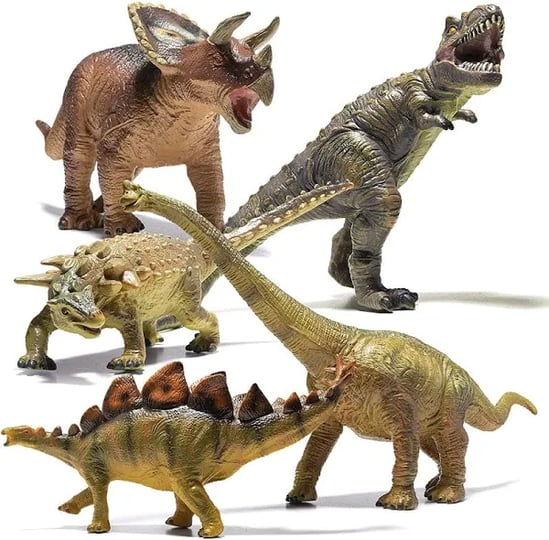 prextex-5-piece-jumbo-dinosaur-set-kids-and-toddlers-detailed-realistic-large-1
