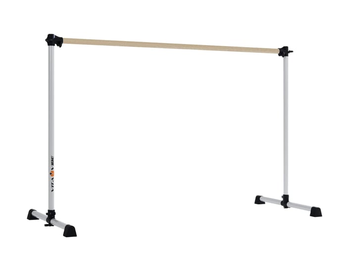 prodigy-series-traditional-wood-single-bar-freestanding-ballet-barre-barre-frame-color-satin-silver-1