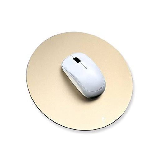 proelife-premium-aluminum-metal-mouse-pad-mice-mat-8-66-inch-round-champagne-gold-1